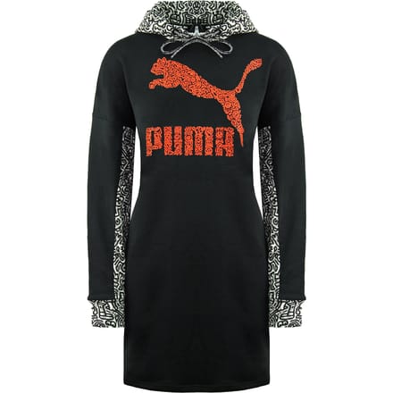 Puma x Mr. Doodle Pullover Lange Mouw Zwart Vrouwen Trui met Capuchon 598686 01