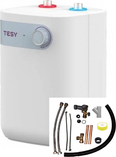 Elektrische close-in boiler 5 liter met montageset, bovenuitloop, Tesy IN 5 L