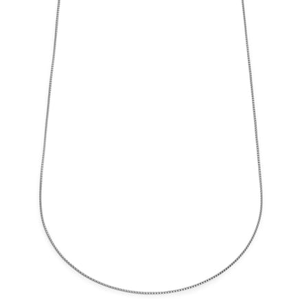 Essentials | 1 mm Zilverkleurige Ketting met Gebogen Venetiaanse Schakels