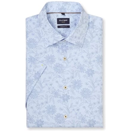 OLYMP Luxor Overhemd, Modern Fit, New Kent, Bleu