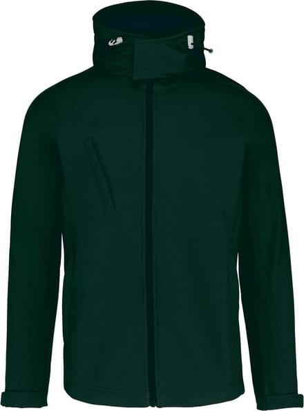 Kariban Heren softshell jas met afneembare capuchon K413 - Bottle Green - M