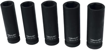 Adler - Udar Doppelsexagonale Langsteeksleutel - 19mm - 1/2" - Cr-Mo Staal