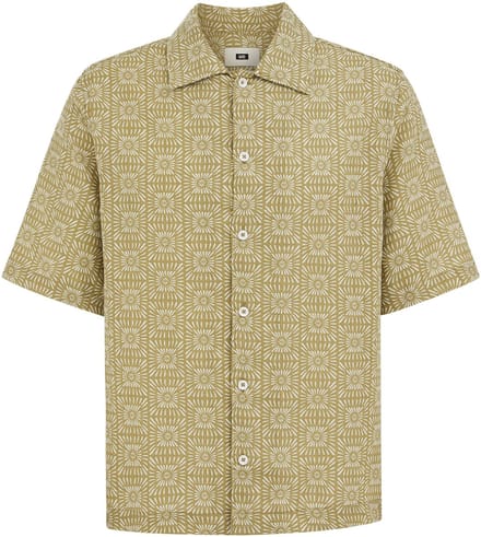 WE Fashion Heren relaxed fit overhemd met print