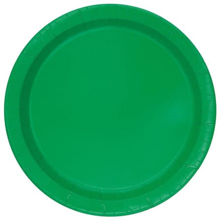 Donkergroene Borden 23cm 16st