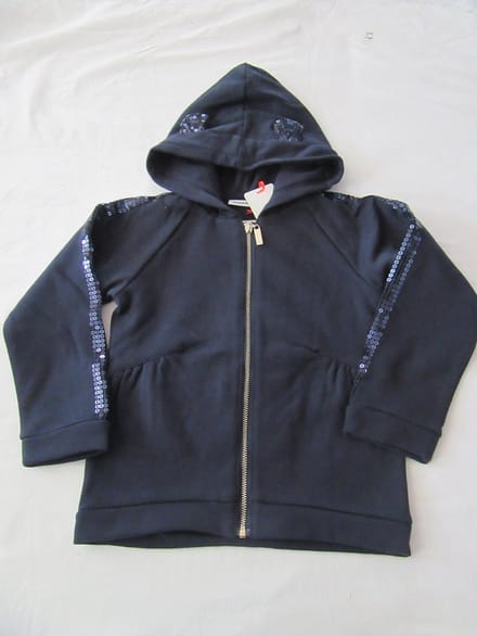 noukie's , meisje , gilet , marine , met kap , rits , 6 jaar 116
