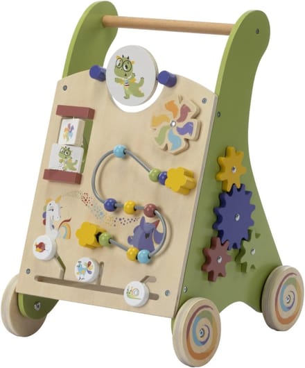 SAVI® Babywalker - Looptrainer - Draagwagen - Hout - Boho Chic - 46cm x 32cm x 34cm