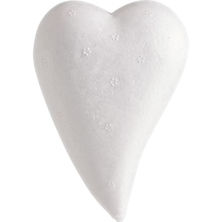 Piepschuim hart, druppelvorm - 8 x 3,5 x 2,5 cm