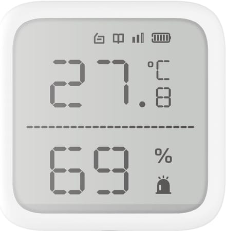 Temperatuursensor - Draadloze Sensor - Omgevingsmonitoring - Groot display - 626 x 626 cm - Wit