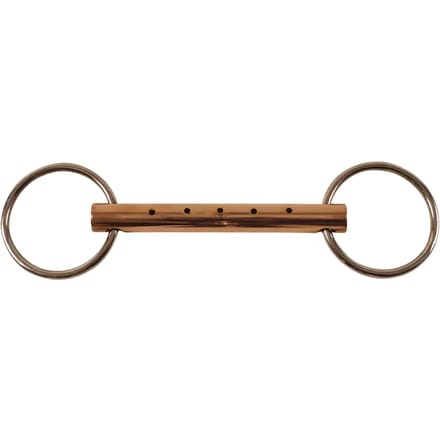 Mors 2 ringen voor paard met koperfluit Umbria Equitazione