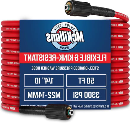 Hogedruk Slang - Was Slang - Auto Reinigen - Knikbestendig Staal - 15 Meter - Rood