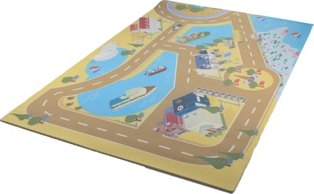 Relaxdays speelmat verkeer - verkeerskleed - kindertapiijt - speelkleed kinderkamer - kind - C