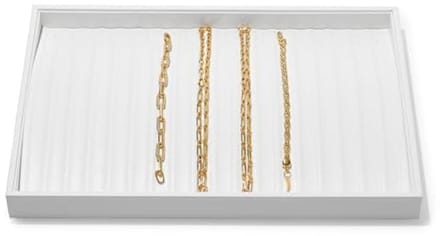 Stapelbaar Sieradendienblad van Leer - Organizer en Display voor Sieraden (35 x 24 x 3 cm)