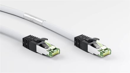 Danicom Cat8 S/FTP (PIMF) patchkabel - 0,25 meter wit - netwerkkabel - internetkabel - UTP kabel - RJ45 - 10000 mbit/s