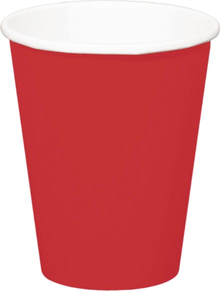 Rode Bekers 350ml - 8 stuks