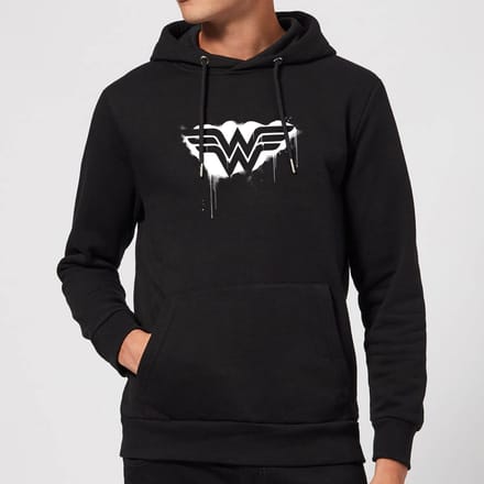 Justice League Graffiti Wonder Woman Hoodie - Black - L