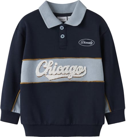 NAME IT - NMMLUCAN LS NREG SWEAT POLO UNB - Jongens - Sweaters