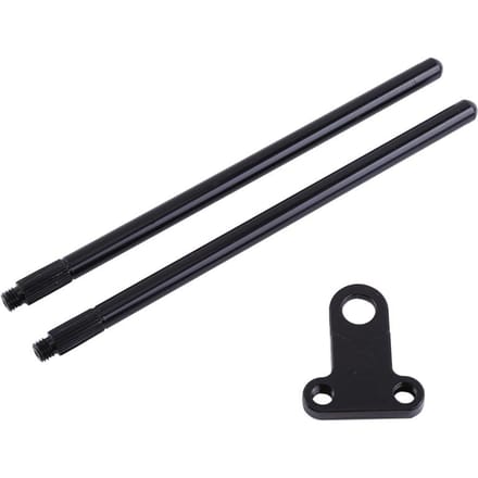 Zwarte Aluminiumlegering Snag Bar Oren Winddichte Hengel Connector Voor Beetmelder black