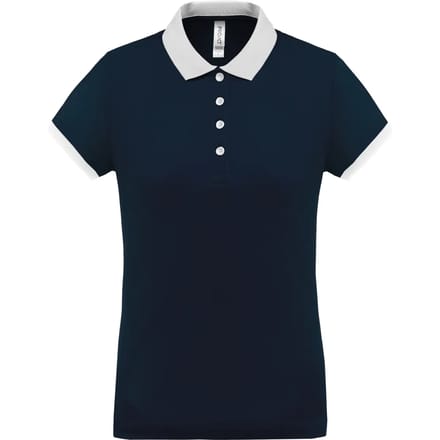 Damessportpolo 'Proact' met korte mouwen Sporty Navy/White - M