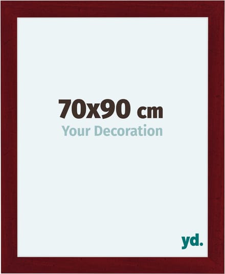 Your Decoration - Fotolijst 70x90 cm - MDF - Wijnrood Geveegd - Como