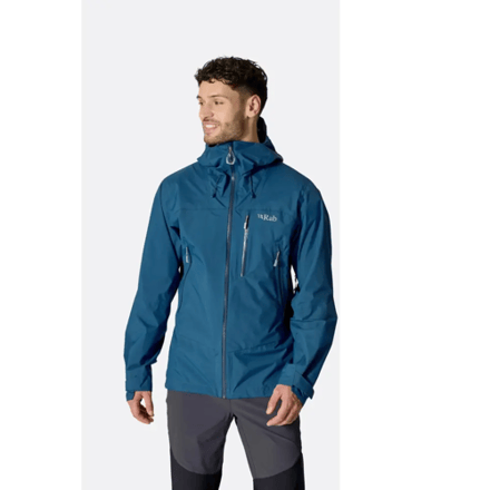 Rab Downpour Mountain Waterdichte Jas Heren (Maat - XL, Kleur - Tempest Blue)