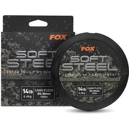 Fox Soft Steel Fleck Camo Mono 1000m - Maat : 18lb - 0.35mm