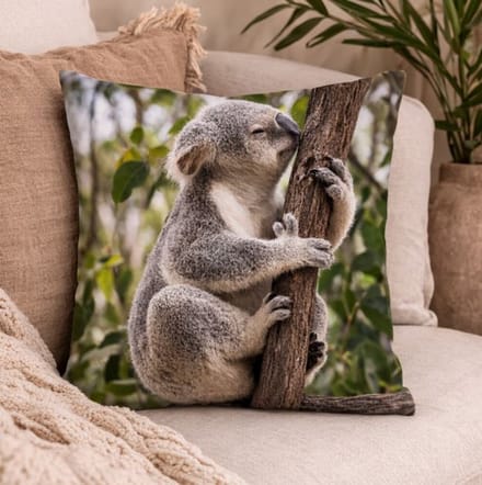 Velvet Cuddly Koalas Collection Kussenhoes - Koala - Koalabeer - 45x45 cm