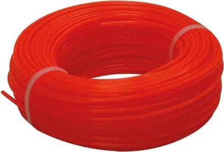 Toolland Trimmerdraad, nylon, rood, 2.4 mm, 25 m