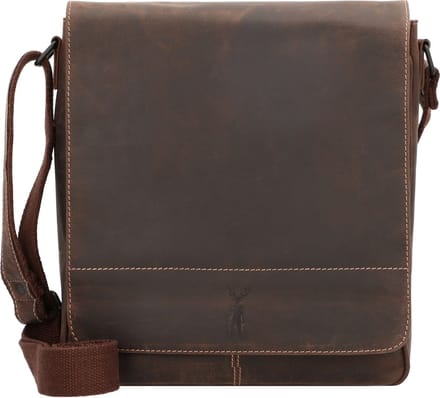 Jack Kinsky Baltimore 4 Schoudertas Leer 28 cm - Jongens - mokka