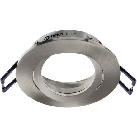 Deko Light Samsola, rund, gebürstet, Silber 110040 Plafondspot GU10 Zilver (geborsteld)