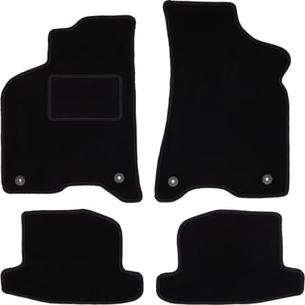 Zwarte veloursmatten voor: Volkswagen Lupo hatchback (1997-2005)