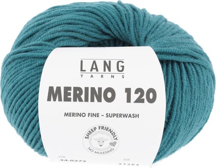 Lang Yarns Merino 120 - 272 zeeblauw - Merinowol Garen