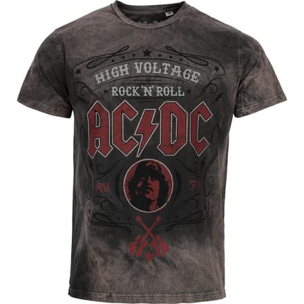 AC/DC T-shirt - Pinstripe - S tot 4XL - voor Mannen - grijs