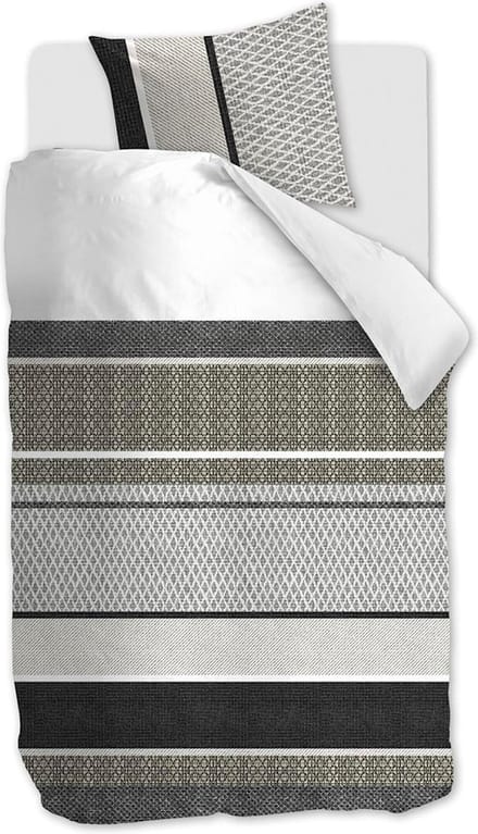 Beddinghouse Benthe - Dekbedovertrek - Eenpersoons - 140 x 200/220 cm - Grijs