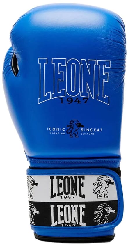 Leone1947 Iconic Kunstleren Bokshandschoenen Blauw 10 oz