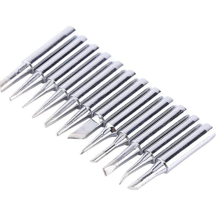 12Pcs   free Soldering Tip Solder Replacement Tips 900M T Rework Station Tool zwart