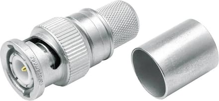 Telegärtner 100023321 100023321 BNC-connector Stekker, recht 50 Ω 1 stuk(s)