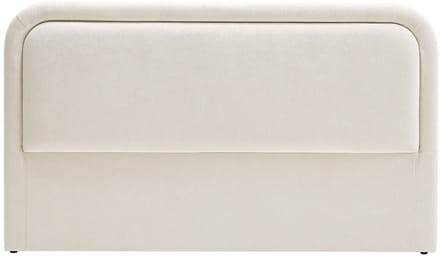 Vente-unique Hoofdbord met LED's - 160 cm - Getextureerde stof - Beige - IRSITA
