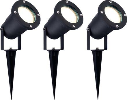 Ledvion - 3X LED Prikspots - IP65 - 5W - 4000K - 1M