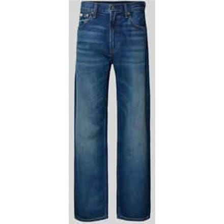 Straight Fit Jeans met labeldetail