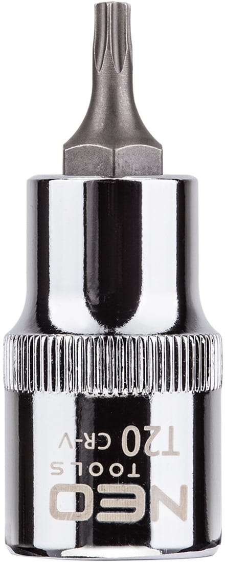 NEO Torx Eindstuk - 1/2" Nasad - T20 - 55 mm - Staal S2 - TÜV Certificaat
