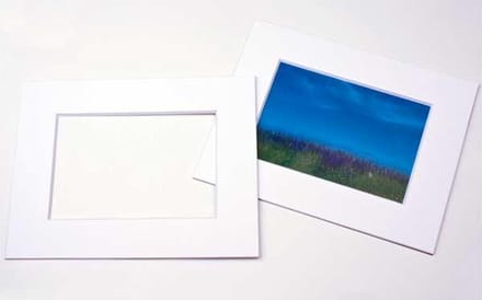 Passepartout Dubbeldik Wit/Wit Kern Formaat 27,9x35,6cm (10 stuks)