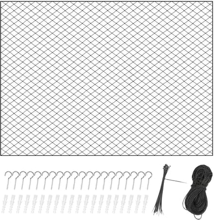 Kattennet Balkon - Huisdierbeveiliging - Veilig Buiten - Sterke Maasconstructie - 40 x 2 cm - Transparant