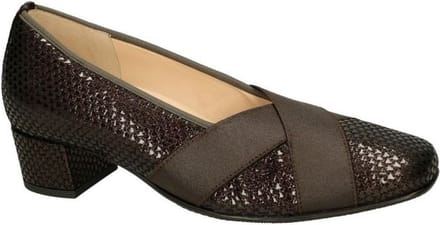 Hassia -Dames - bruin donker - pumps & hakschoenen - maat 36.5