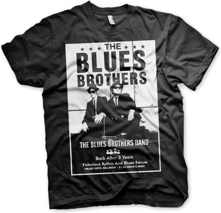 The Blues Brothers Heren Tshirt -M- Poster Zwart