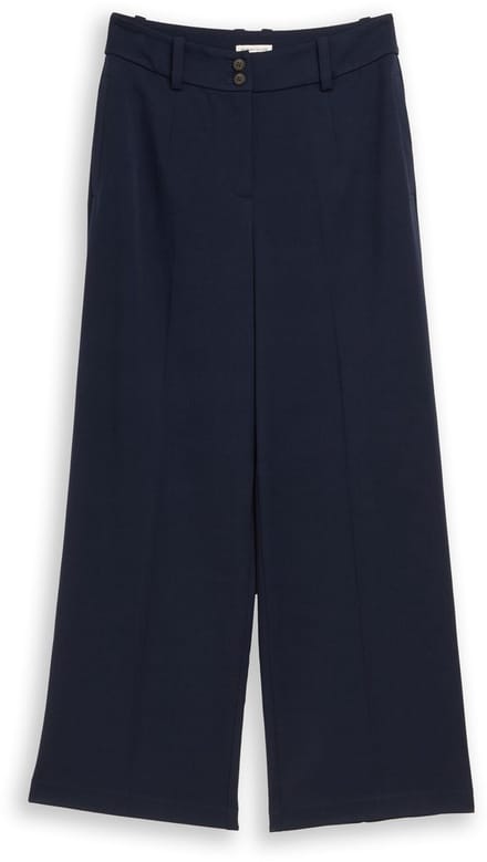 Tom Tailor - TTLEA WIDE Broek met strijkvouw - Maat 36/32 - sky captain blue