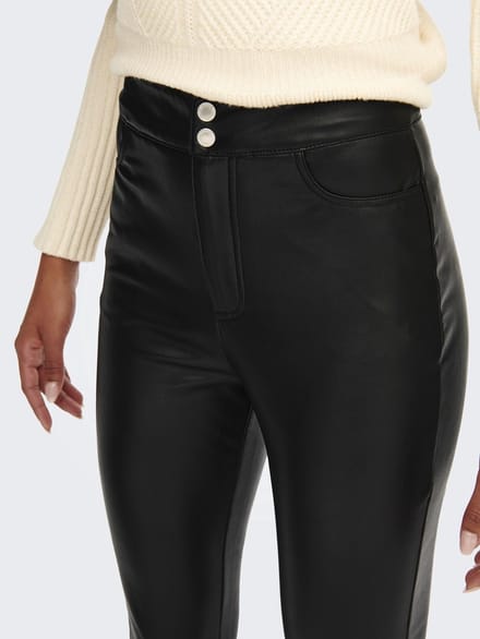 ONLY - ONLJESSIE FAUXLEATHER ZIP PANT CC OTW - Dames - Leggings