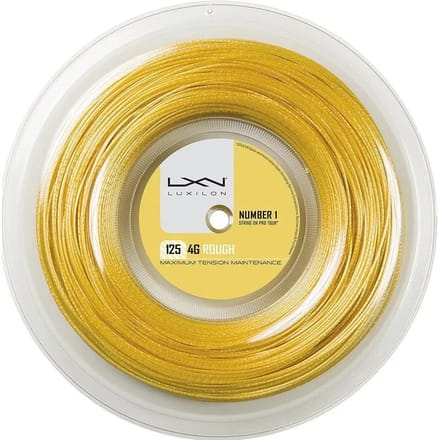 Luxilon 4G Rough 125 Tennis String Reel 200m Gold, 1.25
