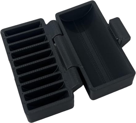 Batterij Case Organizer - Knopcel Houder - Veilige Opslag - Waterdicht Anti-Shock - 10 Sleuven - Zwart
