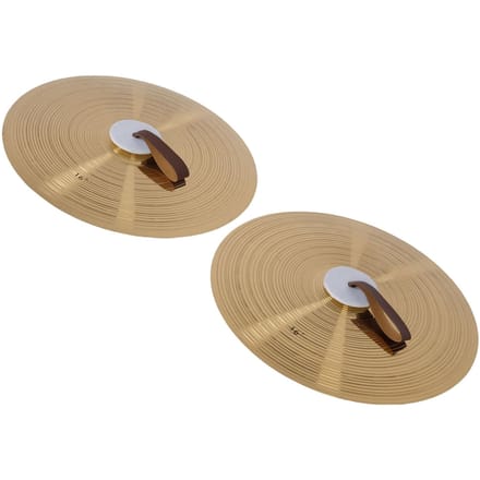 1 Paar Handbekkens 16 Inch Hoge Hardheid Legering Handbekkens Slaginstrument voor Band beige