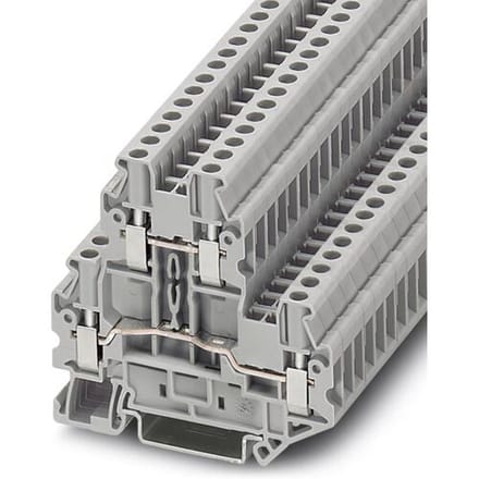 Phoenix Contact UTTB 2,5 3044636 Klem 2-etages Aantal polen: 4 0.14 mm² 4 mm² Grijs 50 stuk(s)